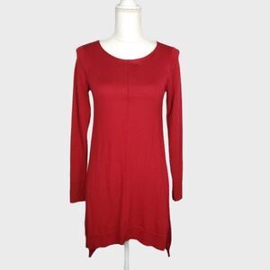Eileen Fisher Red Merino Wool Tunic